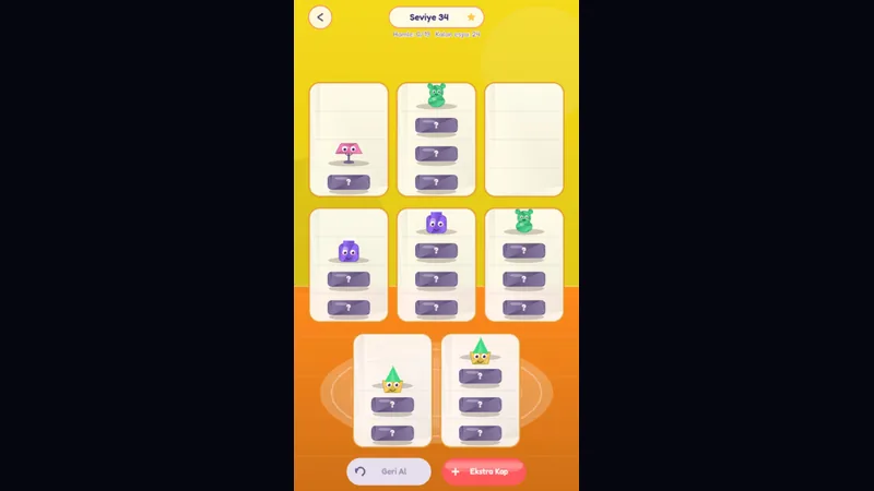 Cozy Sort gameplay showing a room puzzle